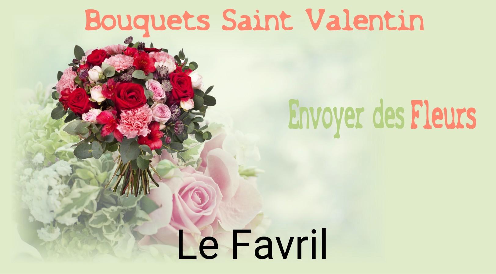 Roses de Saint-Valentin livrées à Le Favril